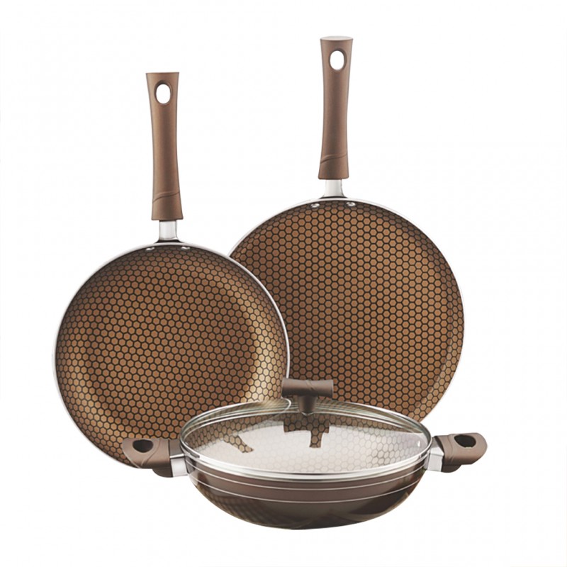 Camel CAM063 4pcs Non Stick Designer Set Brown "O"