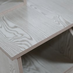 Lora Student Desk Melamine MDF White Oak