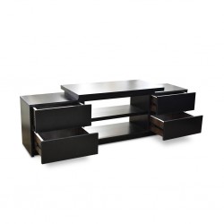 Greece Low TV Cabinet MDF Black