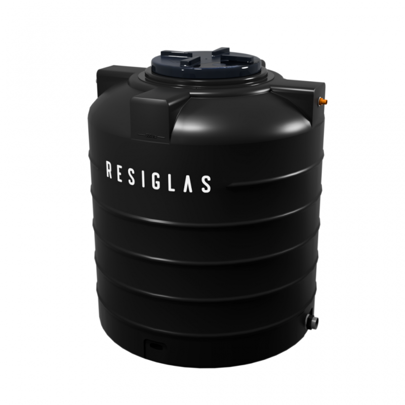 Resiglas 500 Lts Polychrome Water Tank Black Night