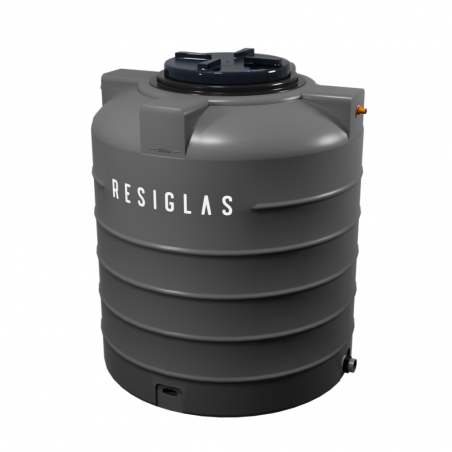 Resiglas 500 Lts Polychrome Water Tank Grey Stone