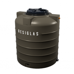 Resiglas 500 Lts Polychrome Water Tank Khaki Shadow