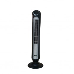 Air Monster 15890R 43" Blk/Silver Remote Tower Fan