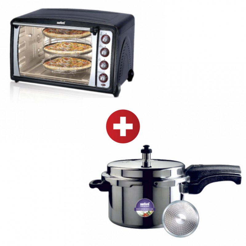 Sanford SF3608EO 70L 2300W 2YW Electric Oven + Sanford SF3255PCIB 3L