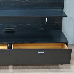 Daisy Console With Rolling Drawers Coffee