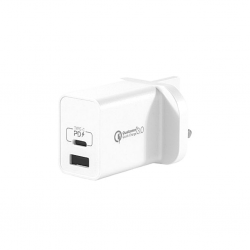 Momax ONGPlug 2-Port USB Fast Charger White