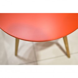 Oria Side Table MDF Red Finish