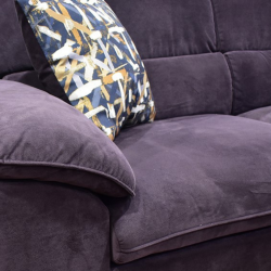 Elson Corner Chaise+LVST in Fabric Purple