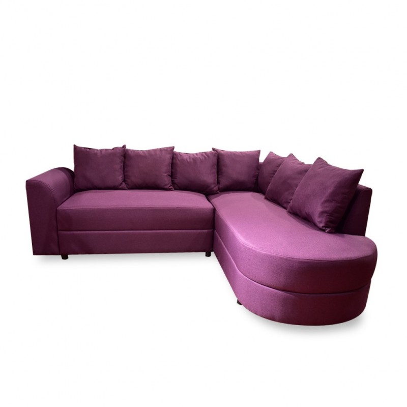 Tabitha Corner Fabric Aubergine Tabitha Corner Fabric Aubergine