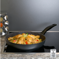 Stoneline WX 7355 24cm Stewing Pan+WX 8124 Lid "O"