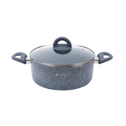 Wonderchef WON169 24cm 2YW Granite Casserole W/Lid