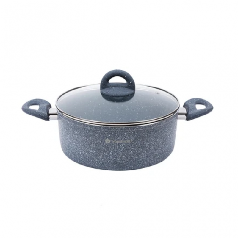 Wonderchef WON169 24cm 2YW Granite Casserole W/Lid Wonderchef WON169 24cm 2YW Granite Casserole W/Lid