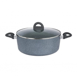 Wonderchef WON169 24cm 2YW Granite Casserole W/Lid