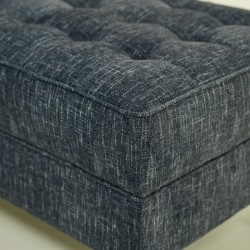 Cove Ottoman In Blue Fabric