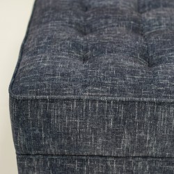 Cove Ottoman In Blue Fabric