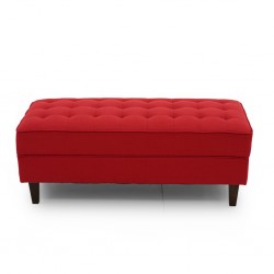 Cove Ottoman Ruby Colour Fabric
