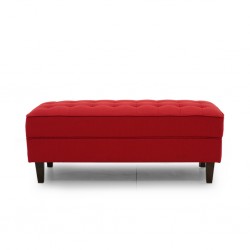 Cove Ottoman Ruby Colour Fabric