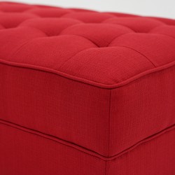 Cove Ottoman Ruby Colour Fabric
