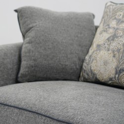 Taraval 1 Seater  D.Blue & Grey Colour Fabric