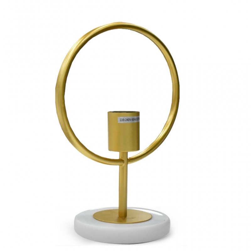Table Lamp Metal&Marble Brushed Steel Finish Table Lamp Metal&Marble Brushed Steel Finish