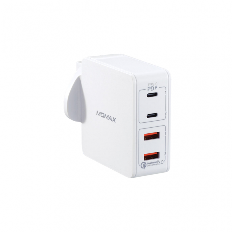 Momax ONGPlug 4-Port Fast Charger White Momax ONGPlug 4-Port Fast Charger White