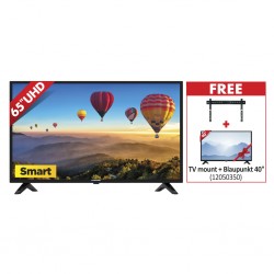 Blaupunkt BP6502 65'' UHD Smart TV & Free TV mount & Free Blaupunkt BP4002 40'' FHD Smart TV