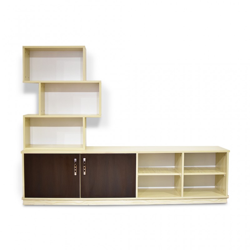 Cube Low TV Cabinet MDF Cream Cube Low TV Cabinet MDF Cream