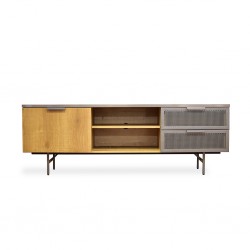 Lucca Low TV Cabinet Stone/Brown PB