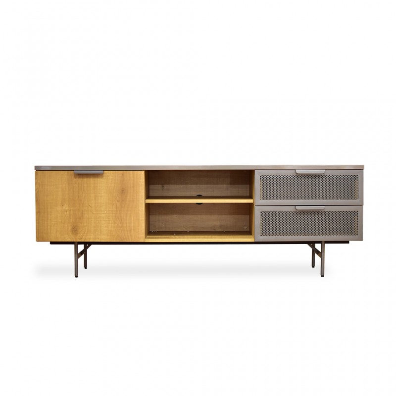 Lucca Low TV Cabinet Stone/Brown PB