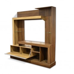 Bravo High TV Cabinet Teak Particle Board