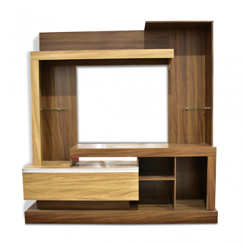 Bravo High TV Cabinet Teak Particle Board