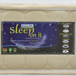 Sleep On It Silver Double Gold Fabric 150x190 cm