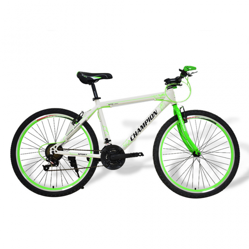Champion YM-06S White/Green 26" Bike