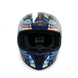 SMK Stellar GL537 blue F/F W/G Helmet 06667