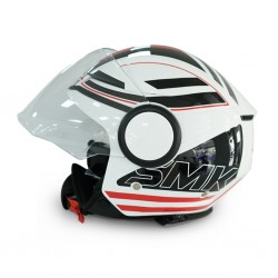 SMK Streem GL123 G/White Sonic/G helmet 06675