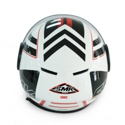 SMK Streem GL123 G/White Sonic/G helmet 06675