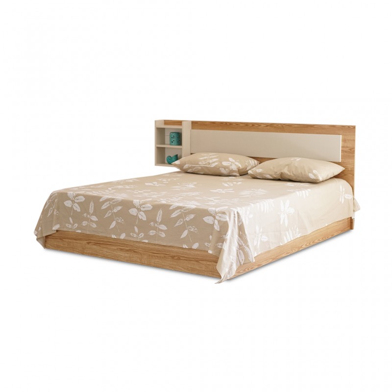 Bethany Bed 160x200 cm Oak / Beige Bethany Bed 160x200 cm Oak / Beige