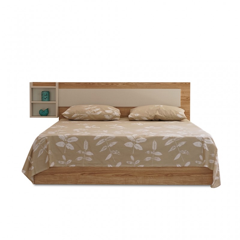 Bethany Bed 160x200 cm Oak / Beige Bethany Bed 160x200 cm Oak / Beige