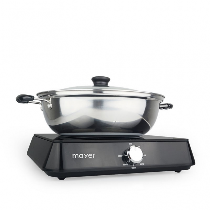 Mayer MMIC1619 Blk Induction Cooker With S/S Pot