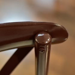 Flavia Chair Brown Colour Seat