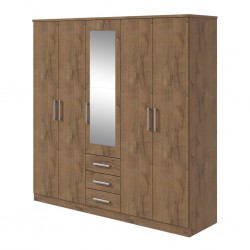 Milano Wardrobe 5 Doors Carvalho Soft P. Board