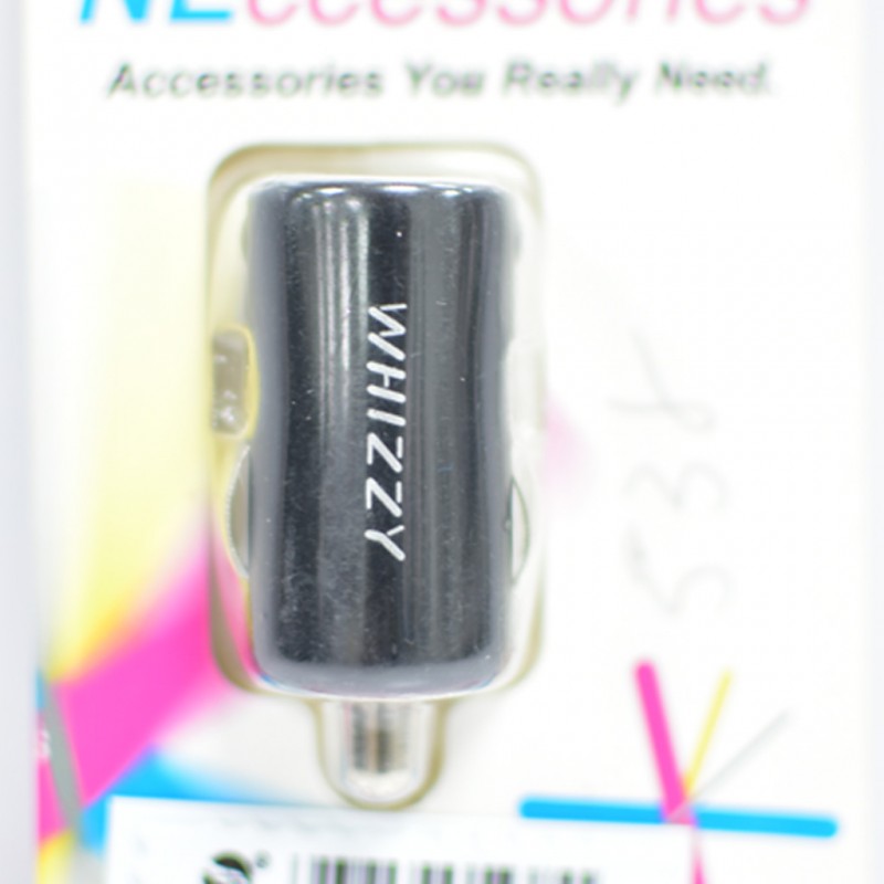 Whizzy USBC1B 2.1Amp USB Car Charger Black