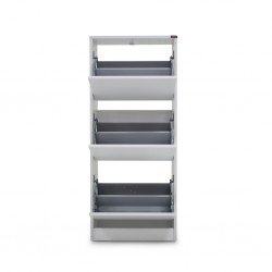 Portland Shoe Rack 3 Sections White Color