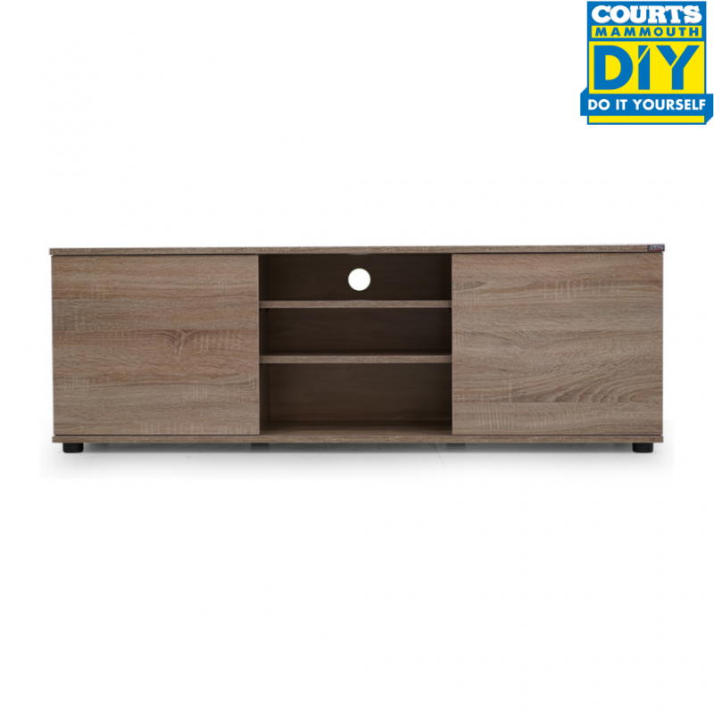 Swansea Low TV Cabinet Latte W/2 Drawers/3 Shelves