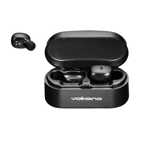 Volkano Virgo Earbuds with Charging Case - Black VK-1122-BK
