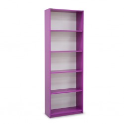 Weston Bookshelf Purple Color W/5 Shelves