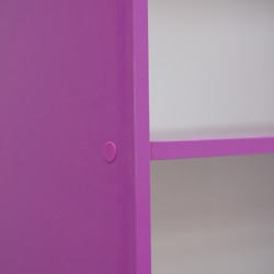 Weston Bookshelf Purple Color W/5 Shelves