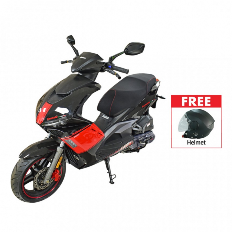 Italduo 125cc Black Scooter & Free Studds Urban Black Helmet 06691 Italduo 125cc Black Scooter & Free Studds Urban Black Helmet 06691