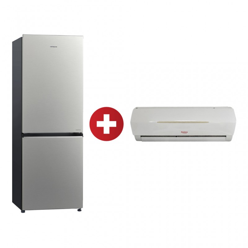 Hitachi R-B330PRU8 Refrigerator + Galanz AUS-12C53R150L80 Air Conditioner Hitachi R-B330PRU8 Refrigerator + Galanz AUS-12C53R150L80 Air Conditioner