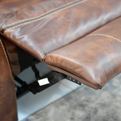 Veronese Sofa Corner Brown Leather/PVC